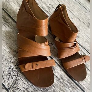 Elegant Brown Leather Sandals